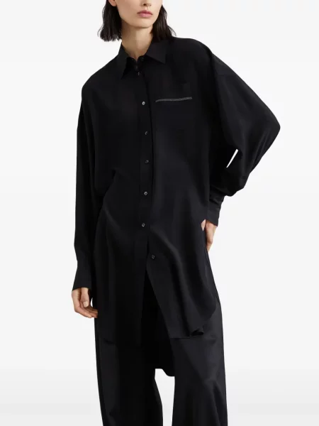 Lung cămașă Brunello Cucinelli negru