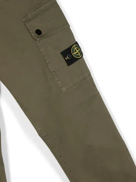 Spodnie cargo dziecięce Stone Island zielone