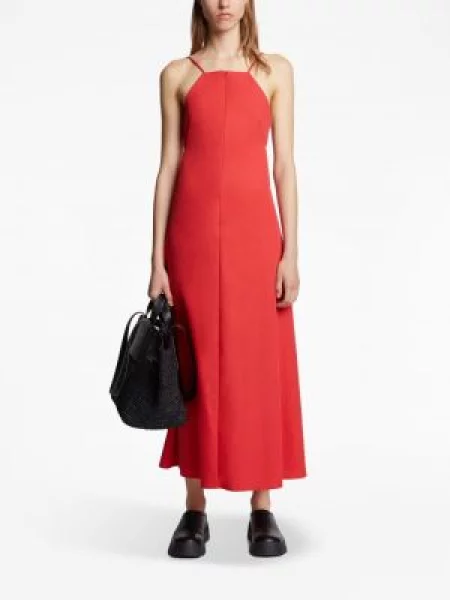 Oblekové šaty bez rukávů Proenza Schouler White Label bez rukávů bílé