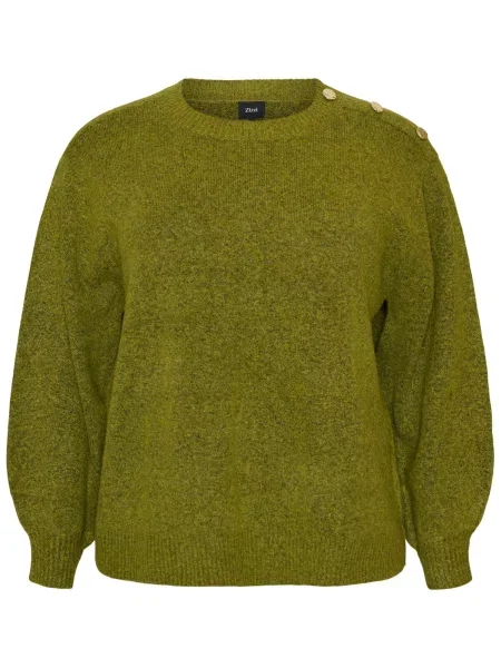 Zizzi Pulover Cavista amestecat verde