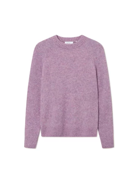 Sweter Les Deux z okrągłym dekoltem różowy