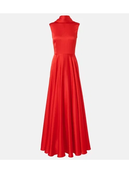 Rochie Solace London din satin roșu
