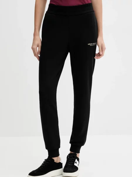 Спортивні штани Armani Exchange однотонні чорний