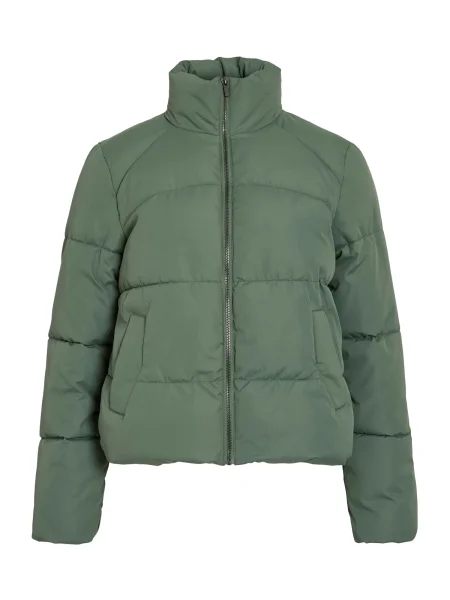 VILA Geacă de primăvară-toamnă VIKarla închis verde