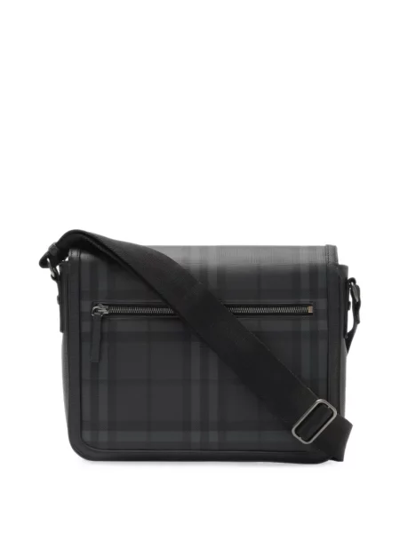 Καρό τσάντα χιαστί Burberry μαύρο