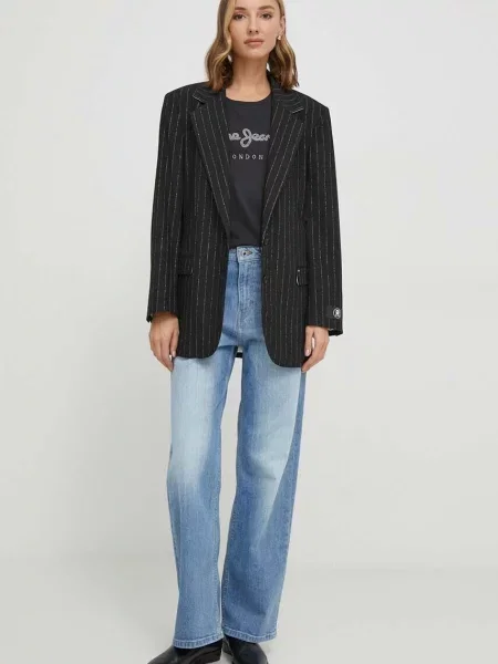 Koszulka Pepe Jeans Hailey krótki rękaw XS czarna