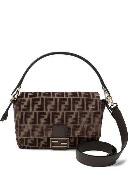 Geantă tip baghetă Fendi Baguette maro