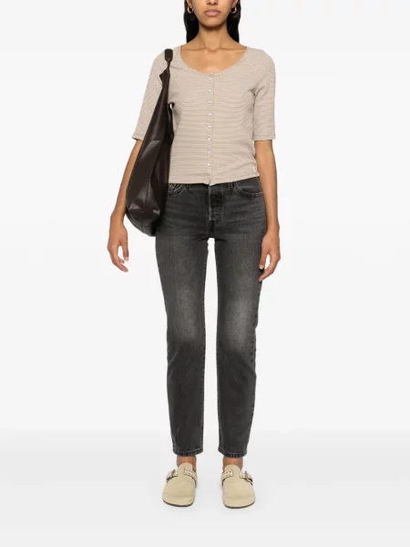 Szorty jeansowe Levi's z wysoką talią czarne