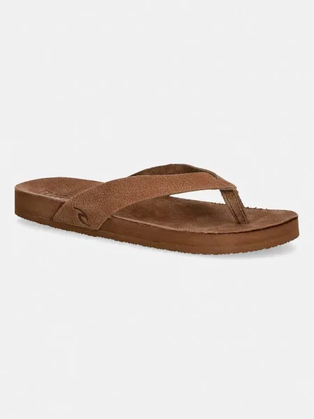 Rip Curl șlapi de damă din piele FREEDOM LEATHER maro
