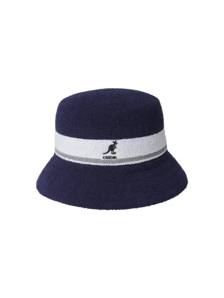 Csíkos bermuda Kangol kék