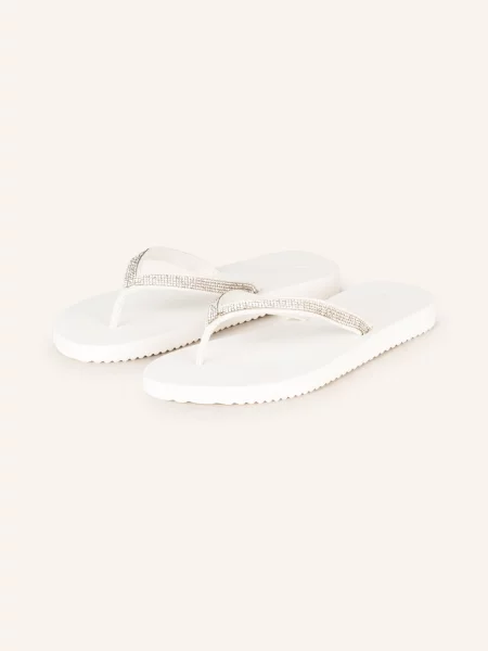 Flip*Flop Žabky Flip Glam bílá/ stříbrná bílé