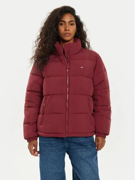 Tommy Jeans Geacă din puf Regatta roșu