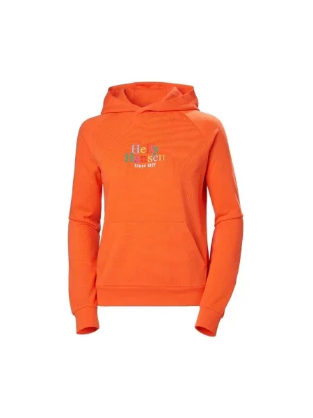 Grafický mikina Helly Hansen oranžová