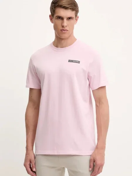Under Armour basic tričko s bavlnou HW ARMOUR LABEL růžové