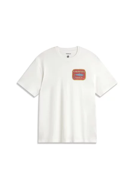 Thinking MU Majica Aaron azur / oranžno rdeča bela