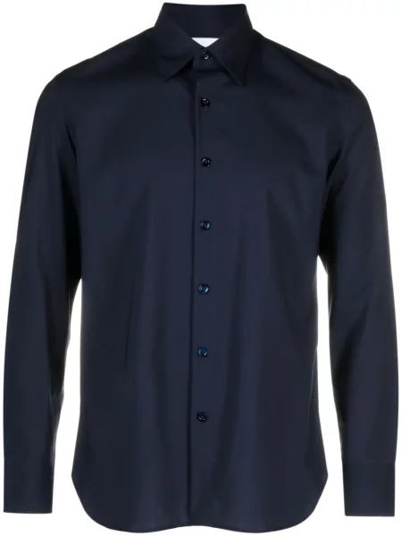 Cămașă Pt Torino de lână albastru