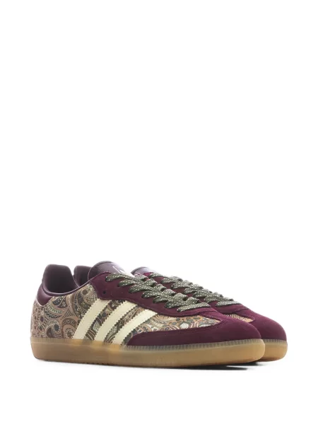 Kordbársony futó paisley mintás futócipő Adidas Adizero zöld