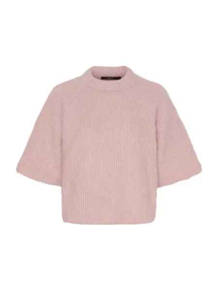Sweter Btfcph wełniany różowy