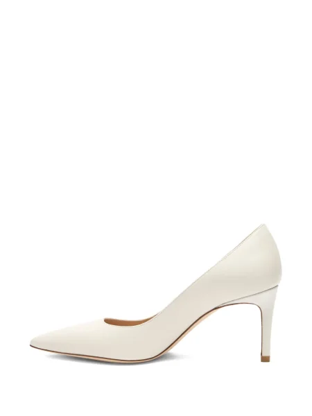 Pantofi cu toc Stuart Weitzman din piele alb