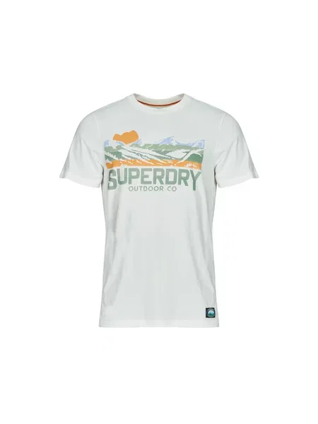 Majica Superdry s kratkimi rokavi bela