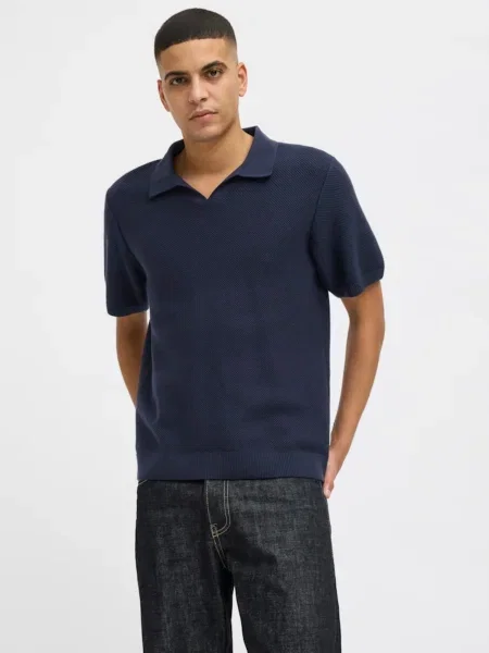 Jack&Jones Tricou polo Ceaston Bleumarin albastru