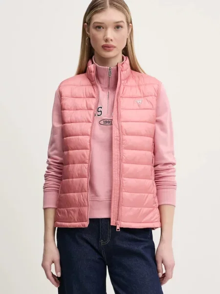 Guess Jeans bezrękawnik przejściowy różowy