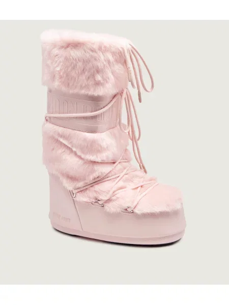 Moon Boot MB ICON FAUX FUR hócsizma női rózsaszín