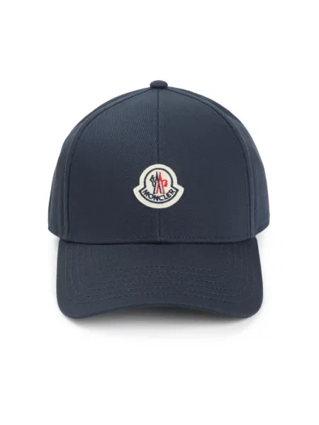 Czapka z daszkiem Moncler niebieska