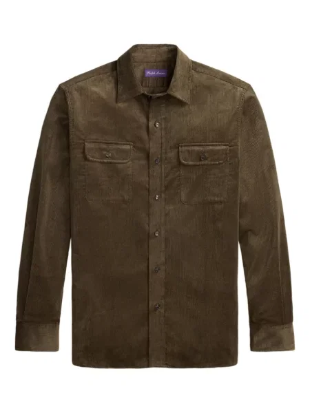 Manšestrová košile Ralph Lauren Purple Label fialová