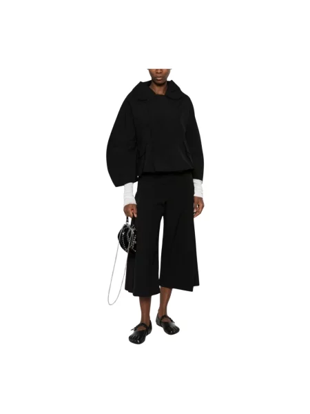 Kurtka Comme Des Garcons z okrągłym dekoltem czarna