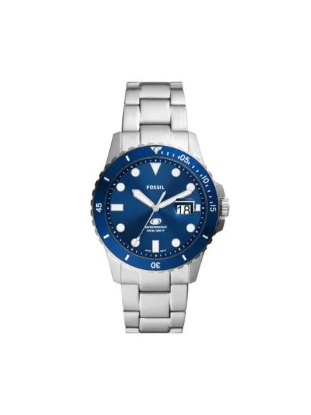 Fossil Годинник Blue Срібний синій