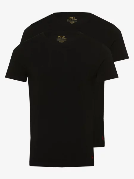 Polo Ralph Lauren T-shirty pakowane po 2 szt. Mężczyźni Dżersej S czarny