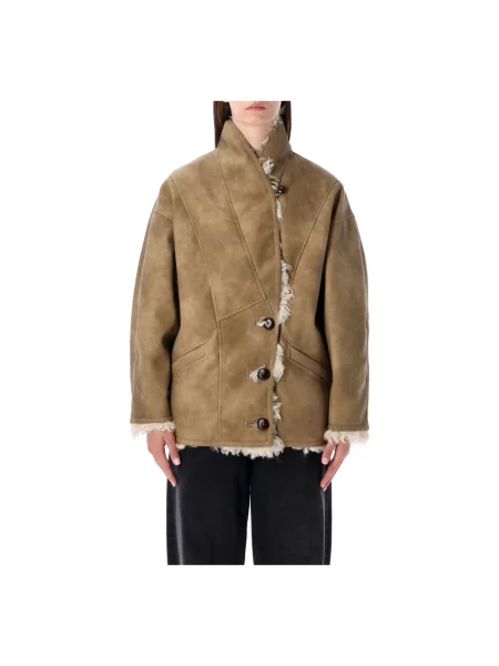 Kurtka Marant Etoile zamszowa szara