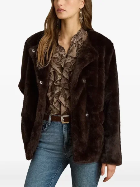 Geacă Lauren Ralph Lauren maro