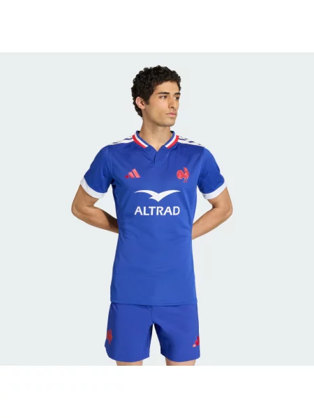 Koszulka France Rugby Performance fit replica niebieska