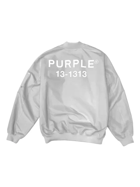 Raštuota bomber striukė Purple Brand pilka