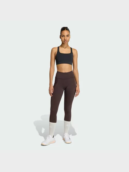 Переработанный спортивный топ Adidas черный