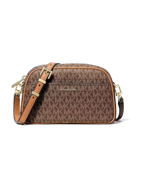 Michael Kors Torebki Kobieta ONE SIZE Skóra Listonoszka z powlekanej drukowanej tkaniny brązowy