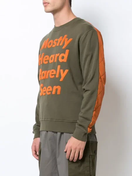 Mikina Mostly Heard Rarely Seen zelená