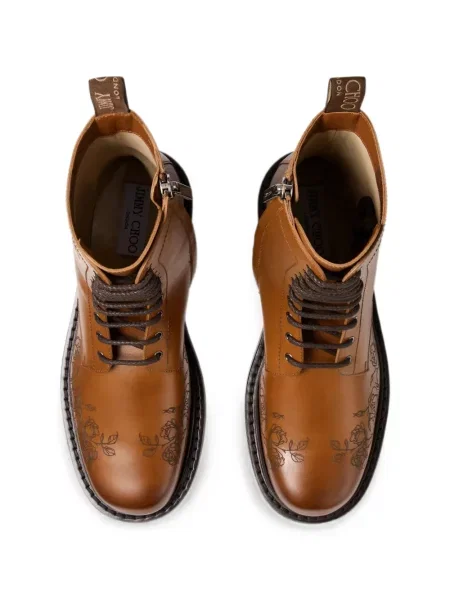 Pantofi derby Jimmy Choo maro
