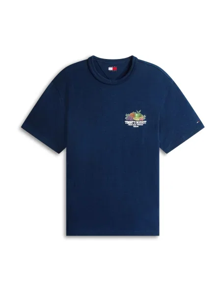 Tommy Jeans Póló tengerészkék / alma / narancs fehér