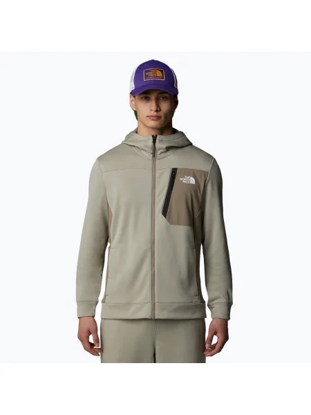 Мъжки суитшърт The North Face Mountain Athletics Full Zip Fleece clay grey/ cavern grey сиво