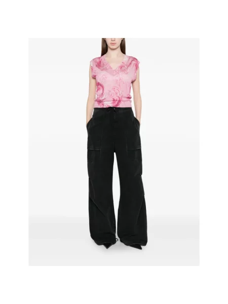 Sweter Versace Jeans Couture różowy