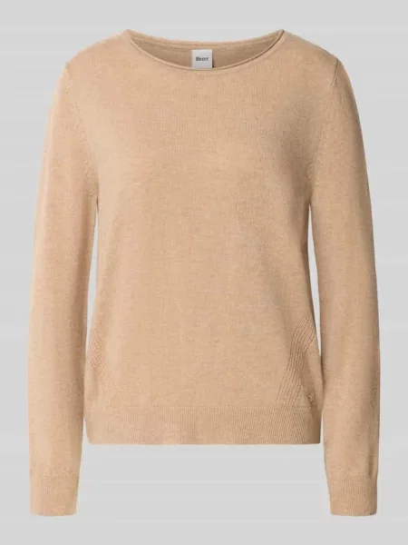 Sweter krój regular fit z mieszanki żywej wełny i kaszmiru model Lisa' Brax