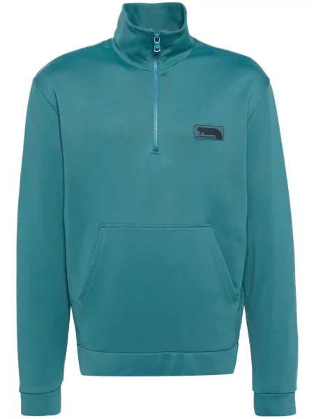 Bunda Maison Kitsuné se záplatami modrá