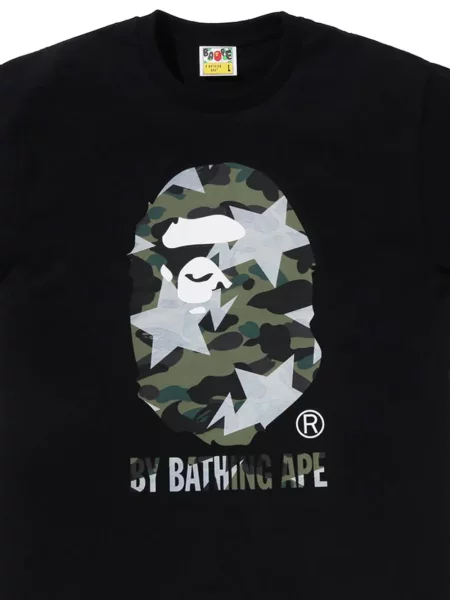 Μπλούζα A Bathing Ape® με σχέδιο παραλλαγής μαύρο