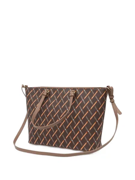 Geantă Armani Exchange cu imagine maro