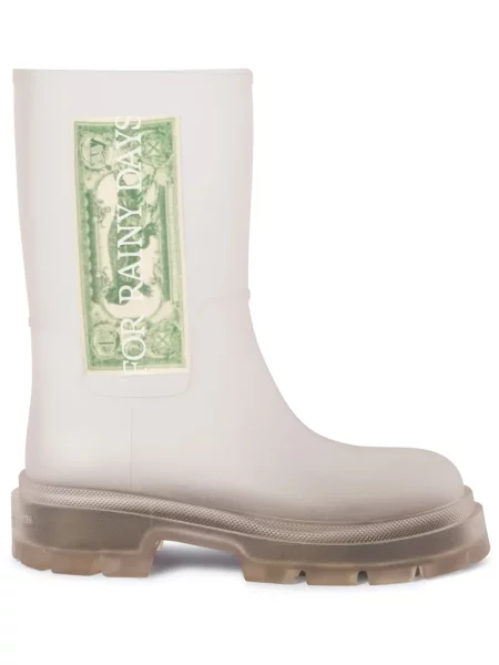 Botine Off-white alb