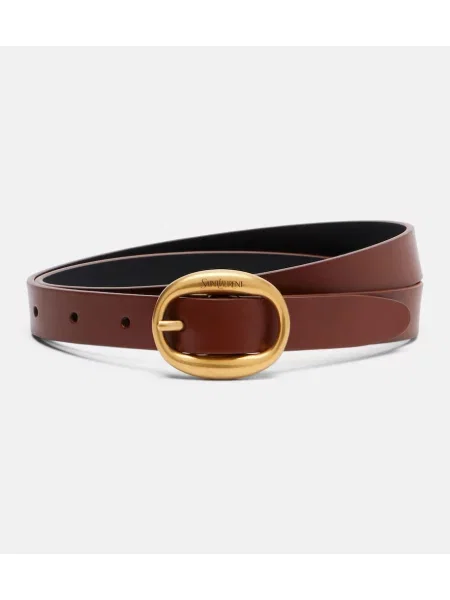 Cu centură curea Saint Laurent din piele maro