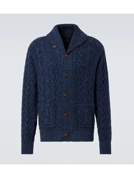 Cardigan Rrl tricotate albastru